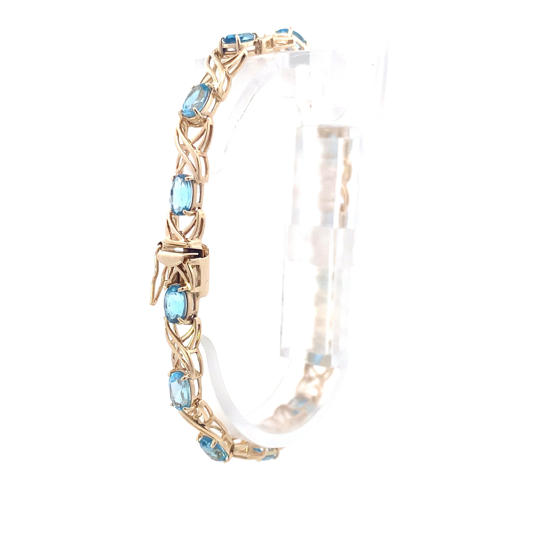 10K Yellow Gold Topaz Bracelet