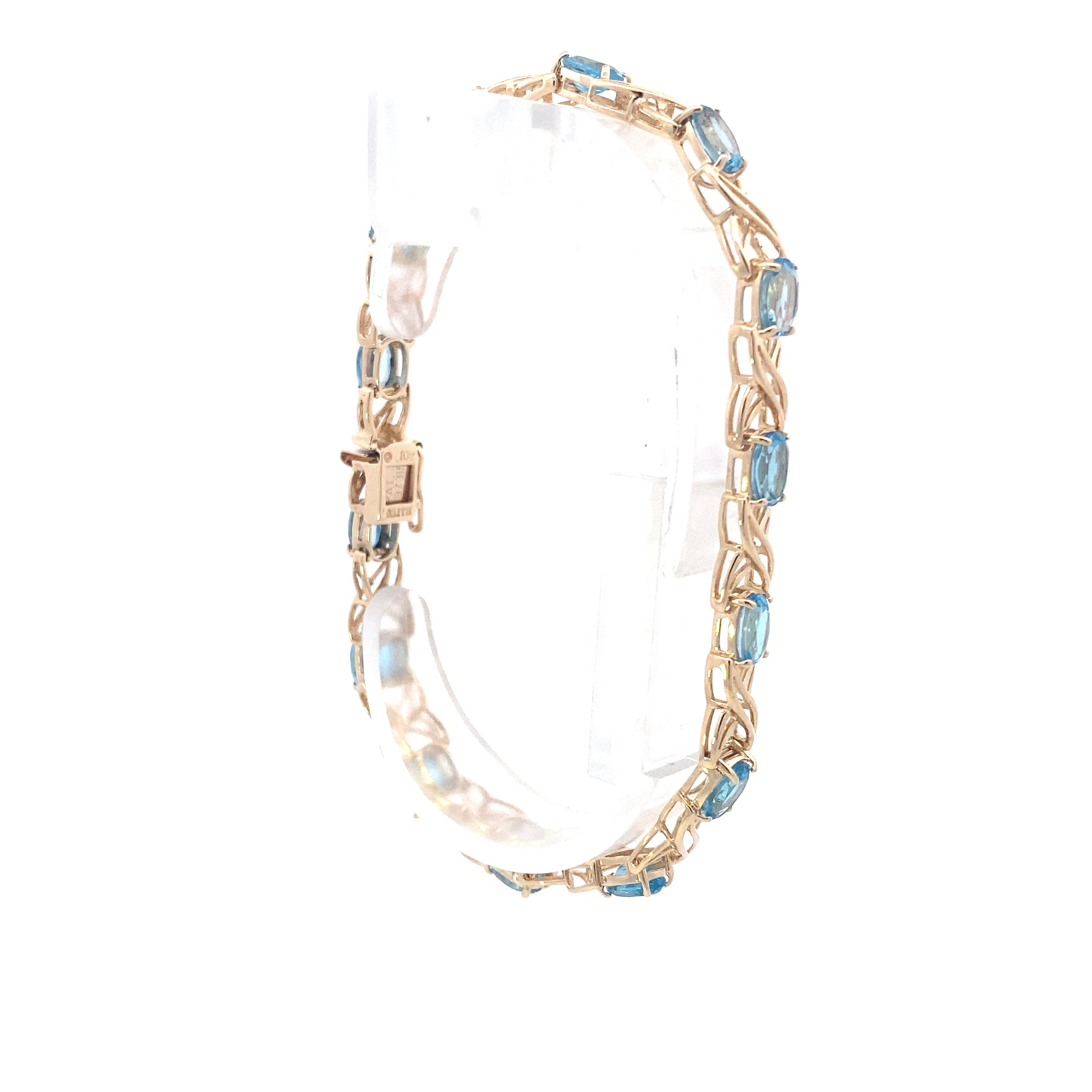 10K Yellow Gold Topaz Bracelet