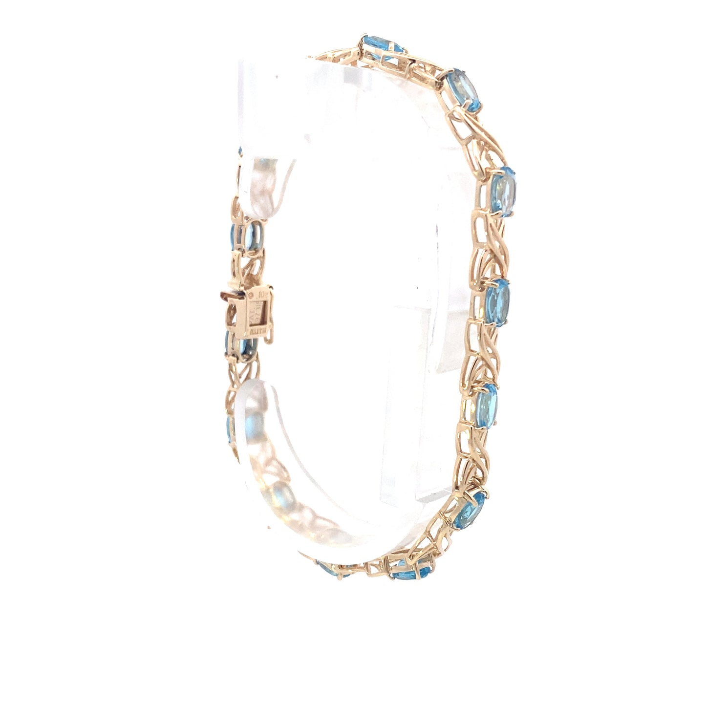 10K Yellow Gold Topaz Bracelet