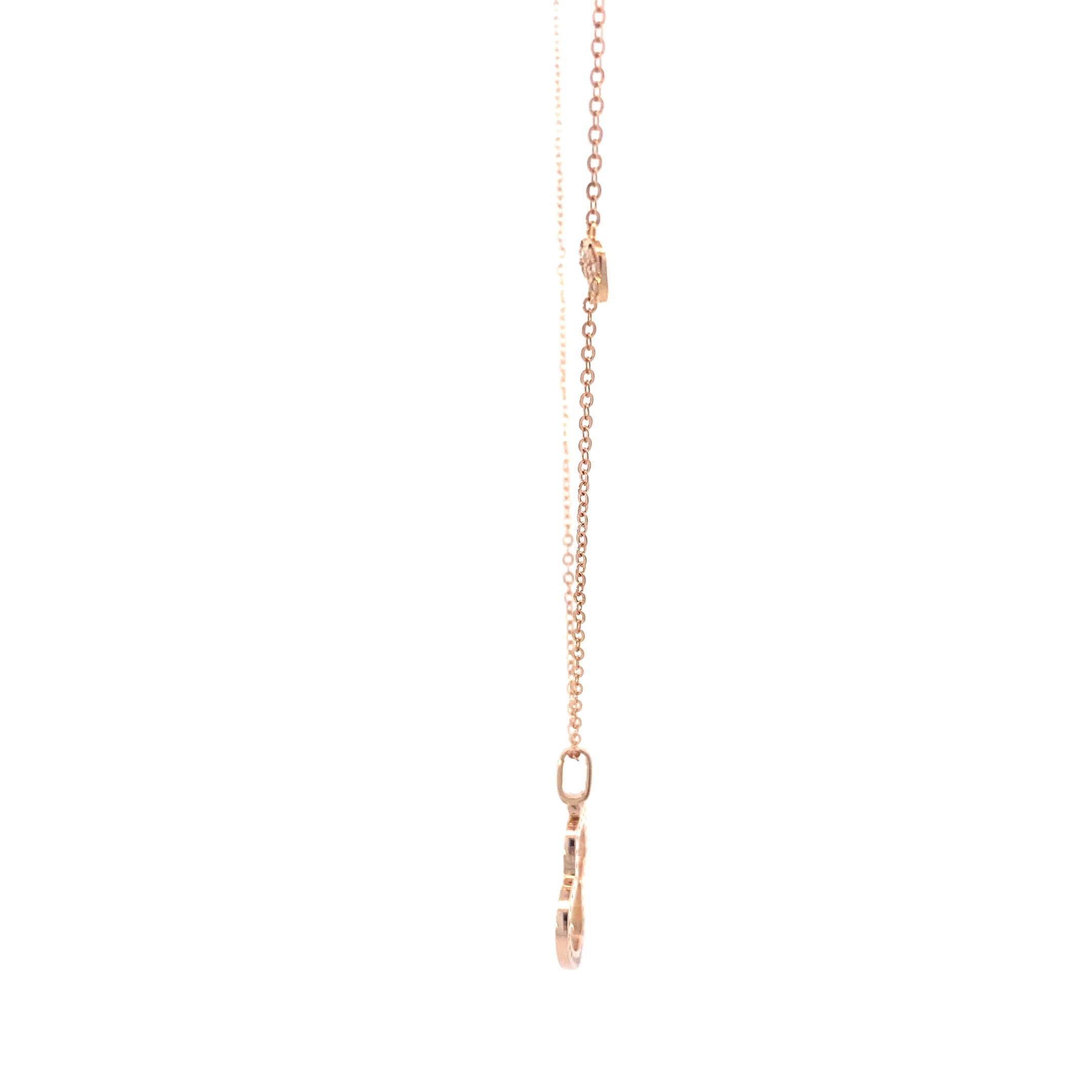 18k Rose Gold Qeenlin Gourd Pendant & 17.5
