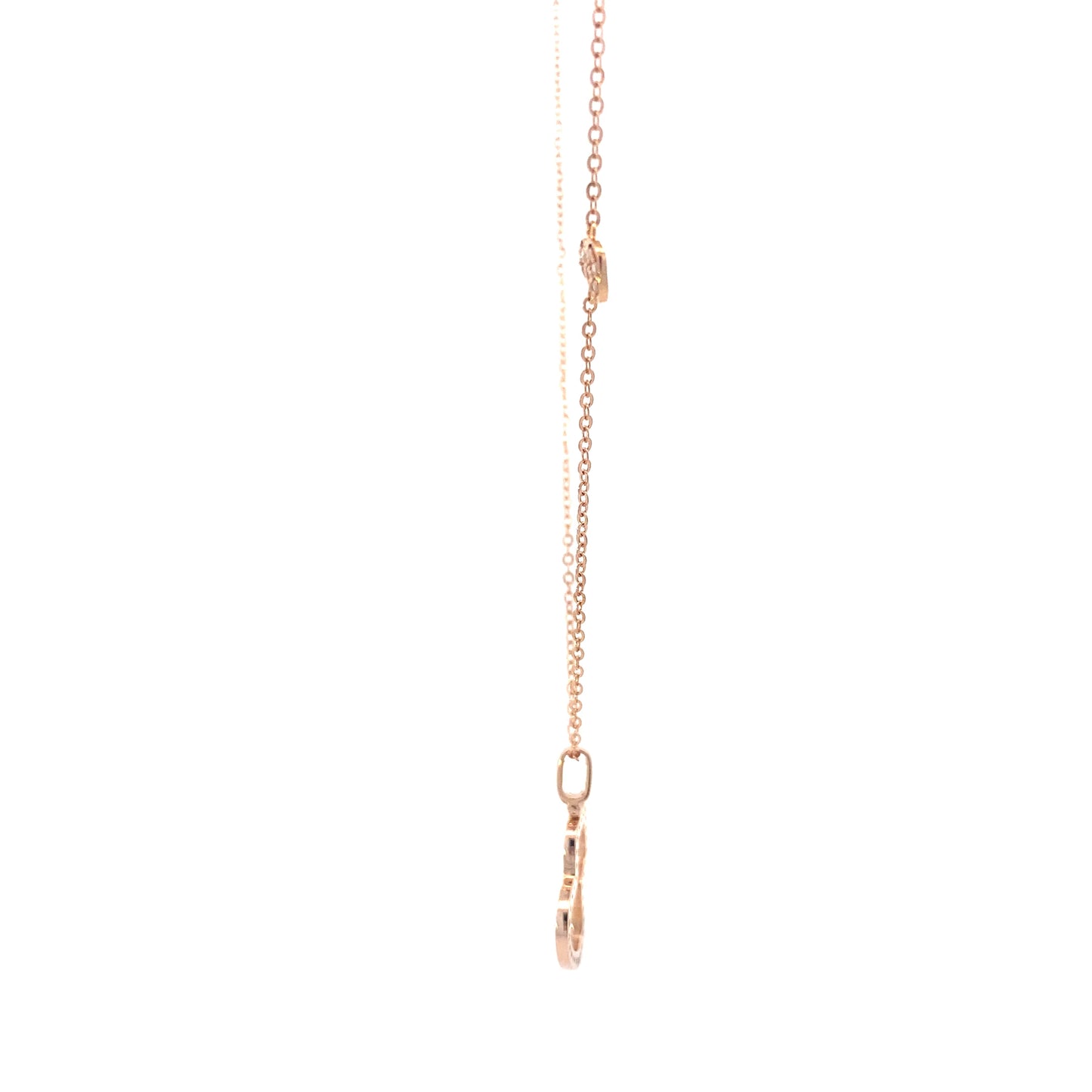 18k Rose Gold Qeenlin Gourd Pendant & 17.5" Cable Chain