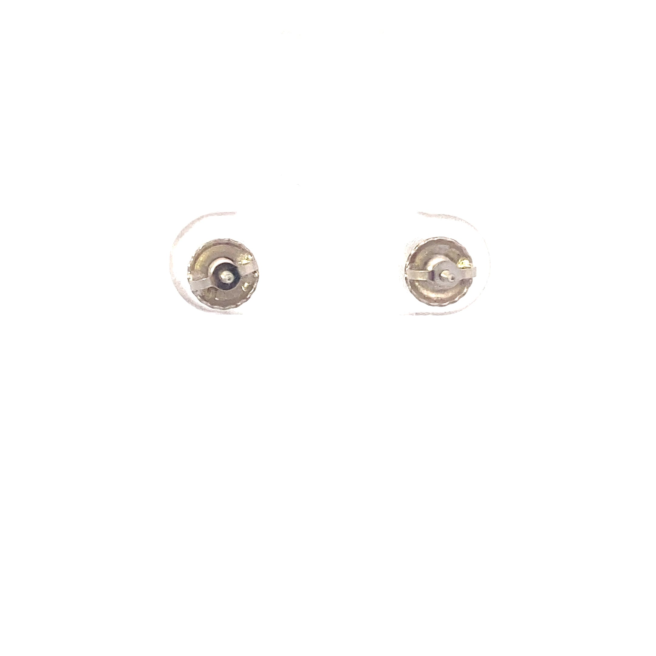 New 14K White Gold Lab Diamond Solitaire Earrings - 0.75ct