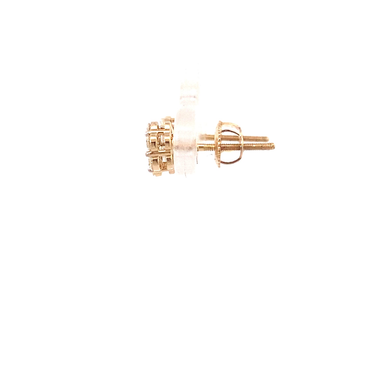 New 14K Yellow Gold Lab Diamond Earrings - 0.50ct