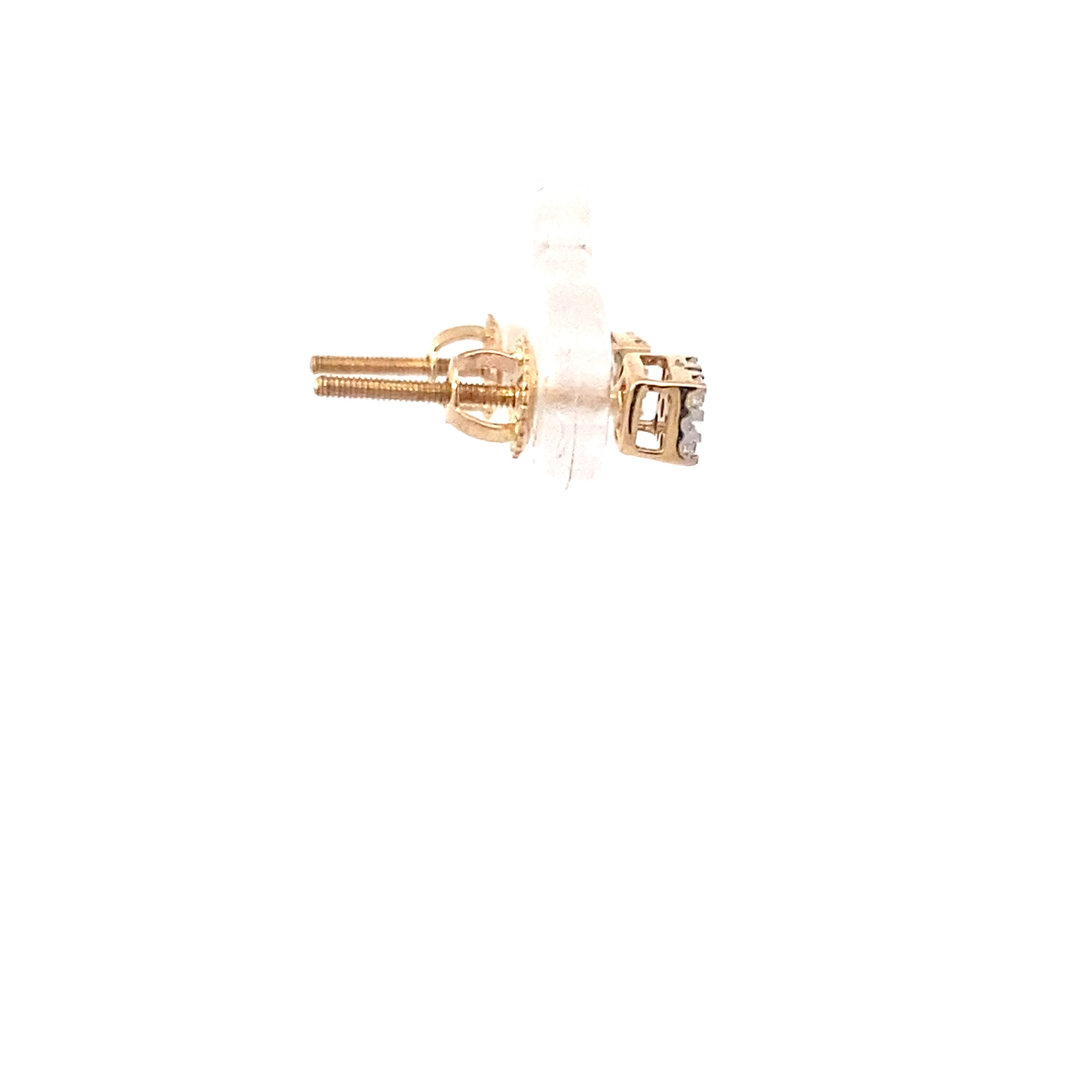 New 14K Yellow Gold Lab Grown Diamond Earrings - 0.23ct