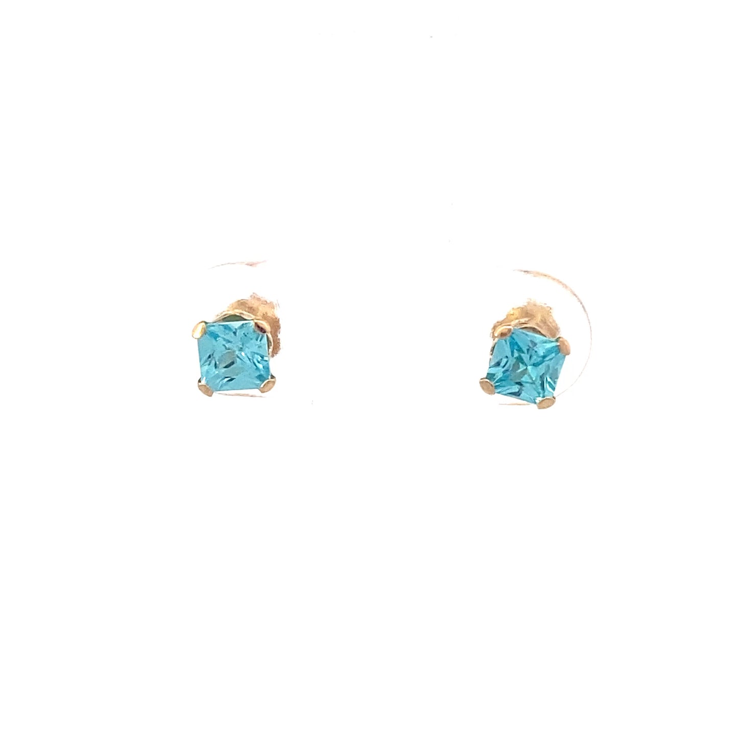 10K Yellow Gold Topaz Earrings