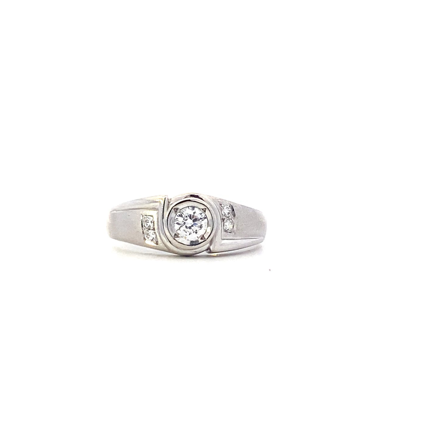 14K White Gold Diamond Women's Ring - 0.30ct