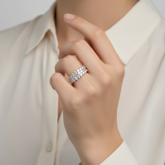 14K Yellow Gold Diamond Women's Ring - 1.14ct