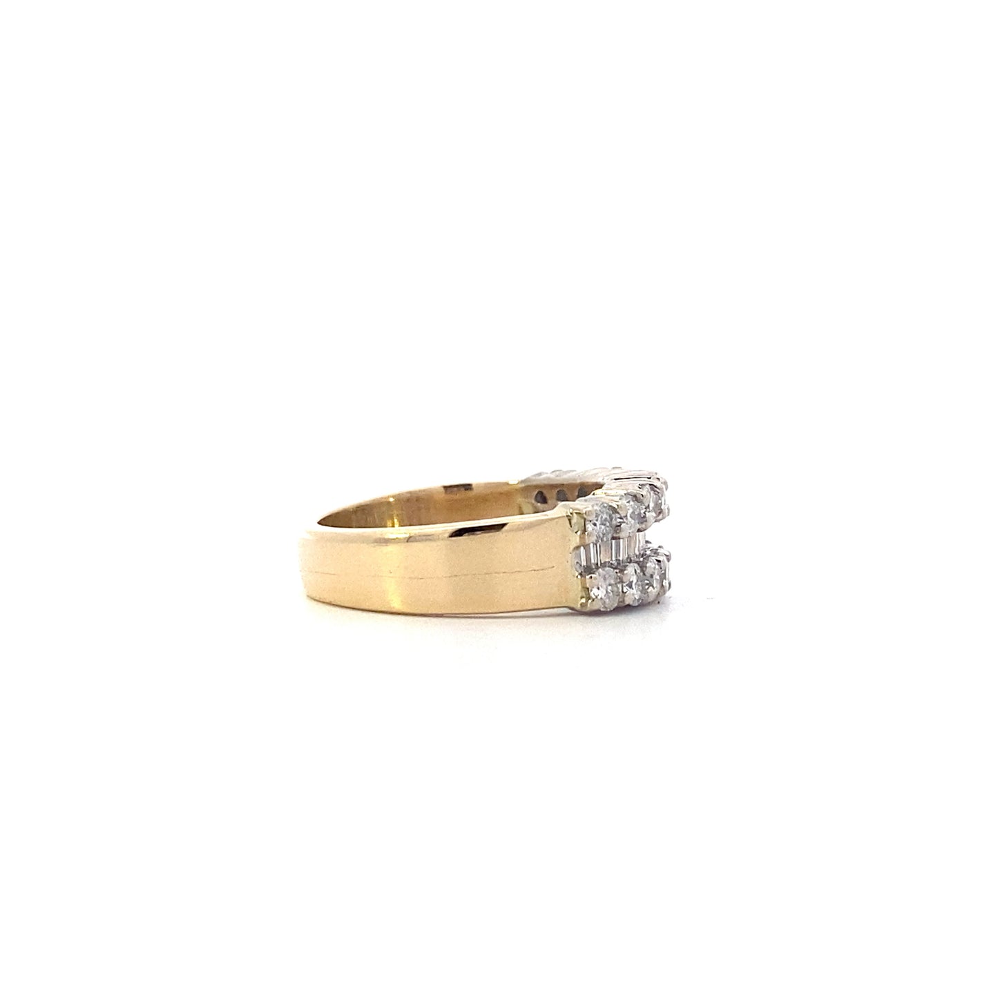 14K Yellow Gold Diamond Women's Ring - 1.14ct