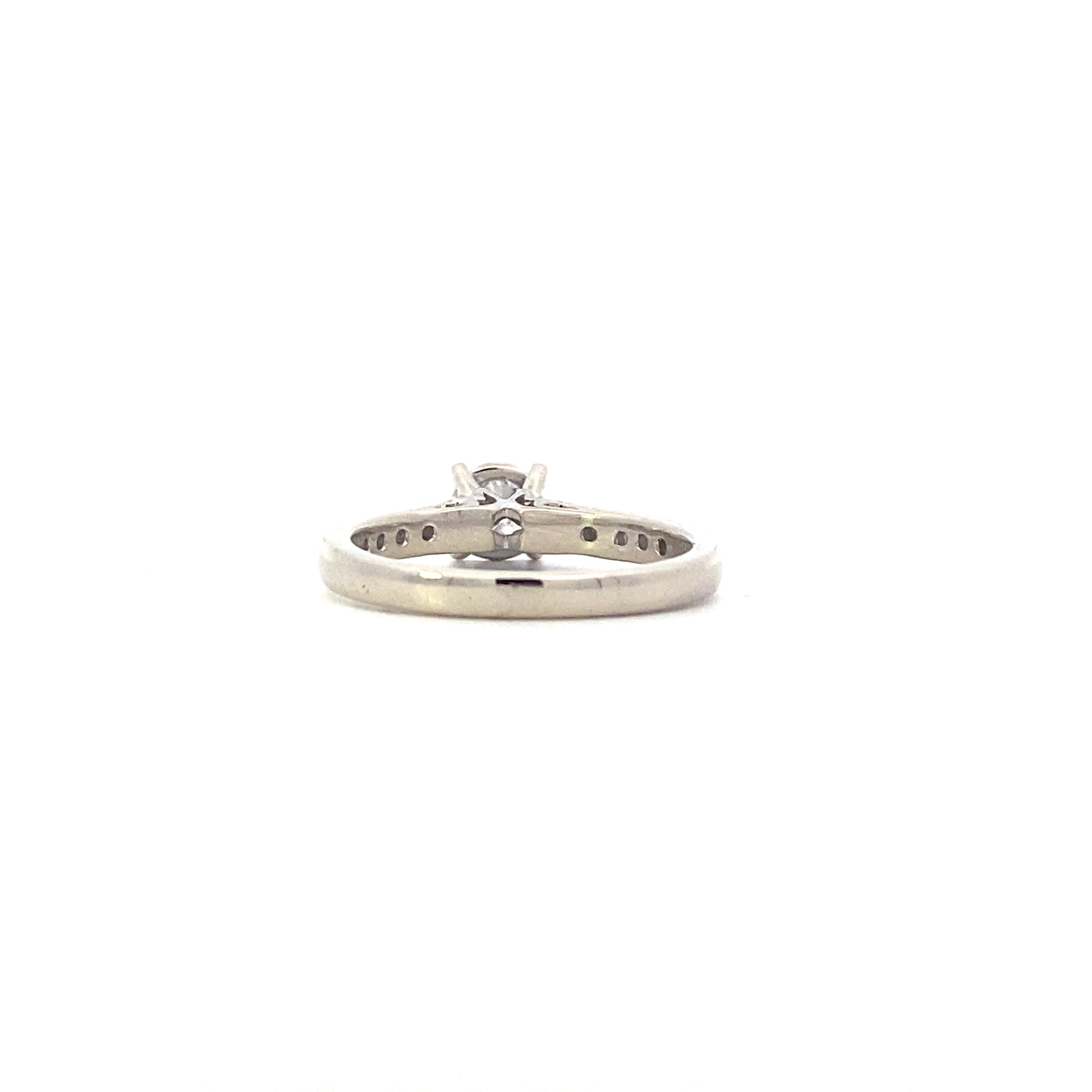 10K White Gold Diamond Women's Ring - 0.38ct