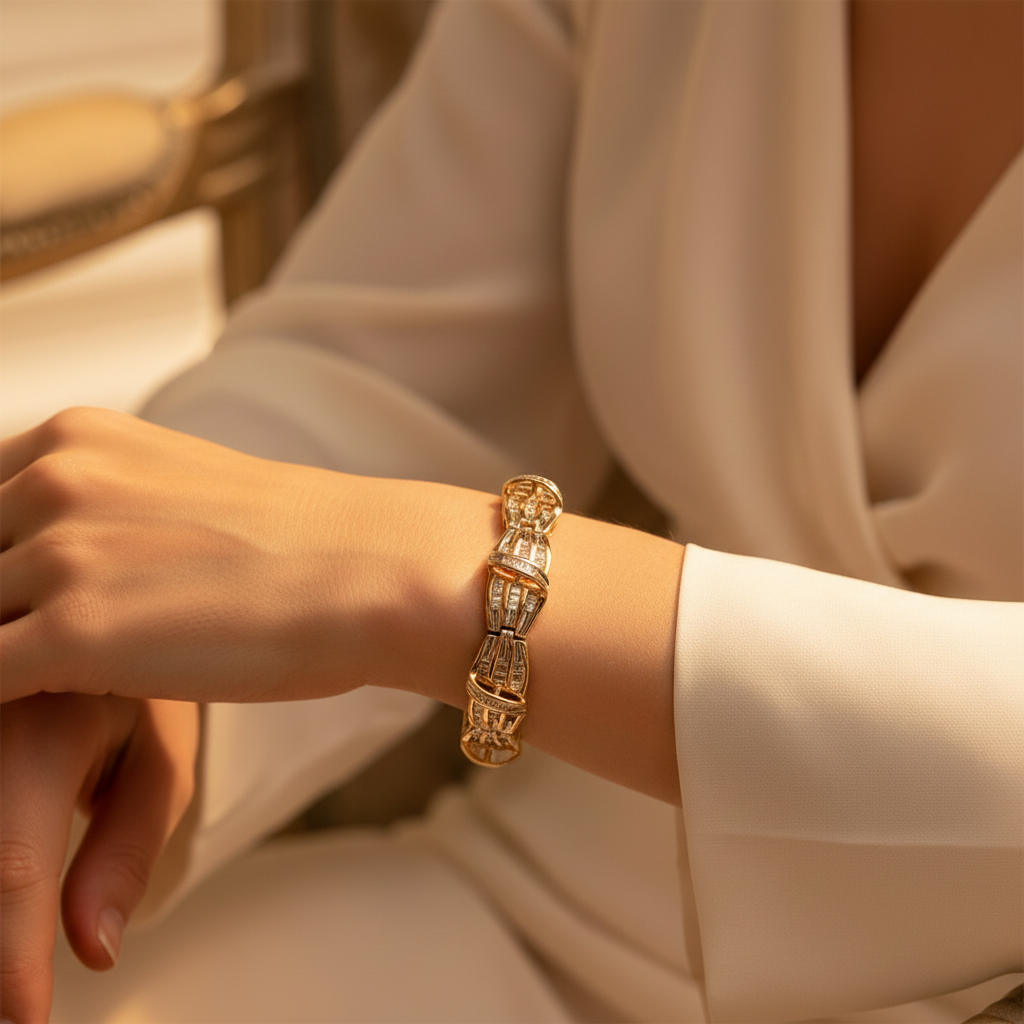 10K Yellow Gold Diamond Bracelet - 1.45ct