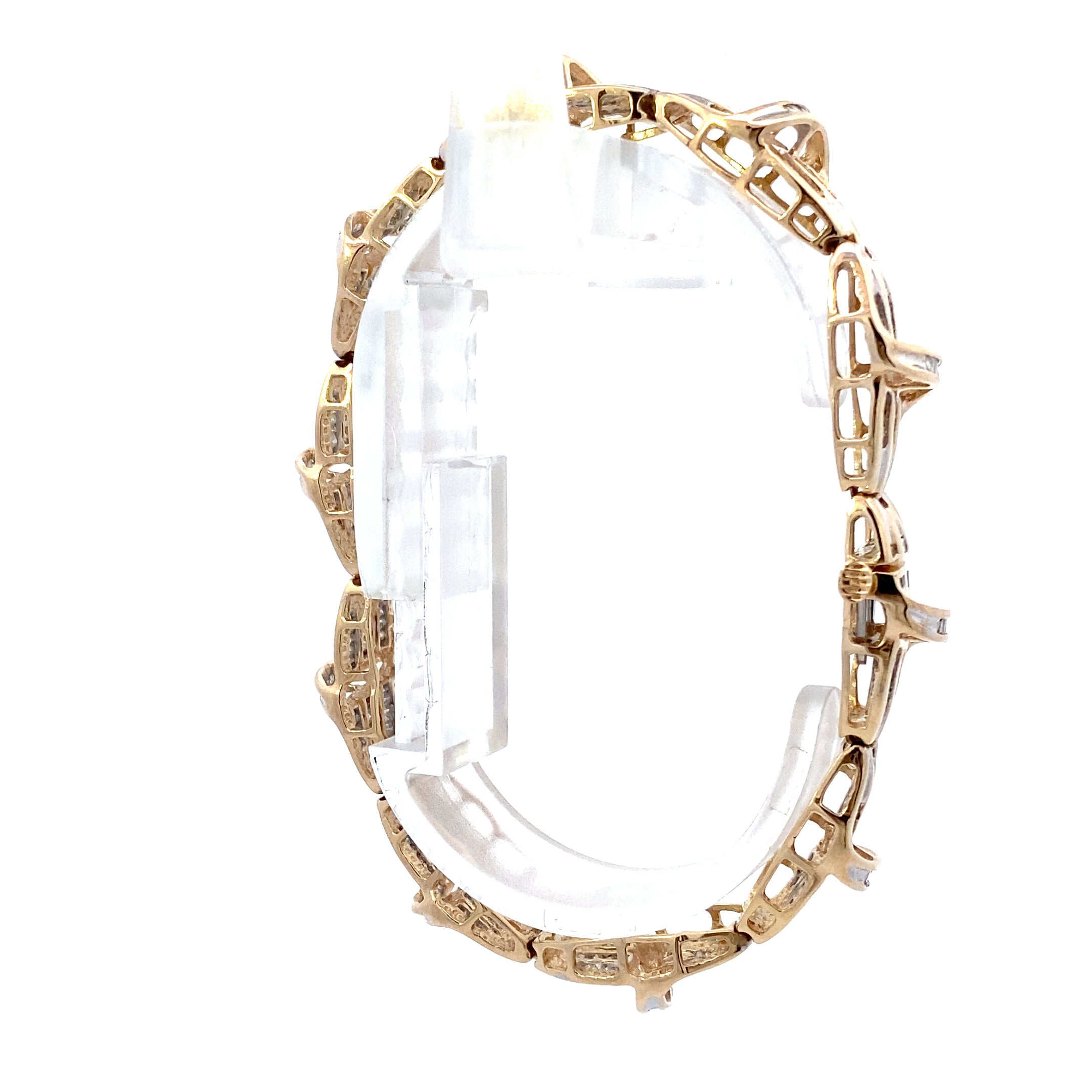 10K Yellow Gold Diamond Bracelet - 1.45ct