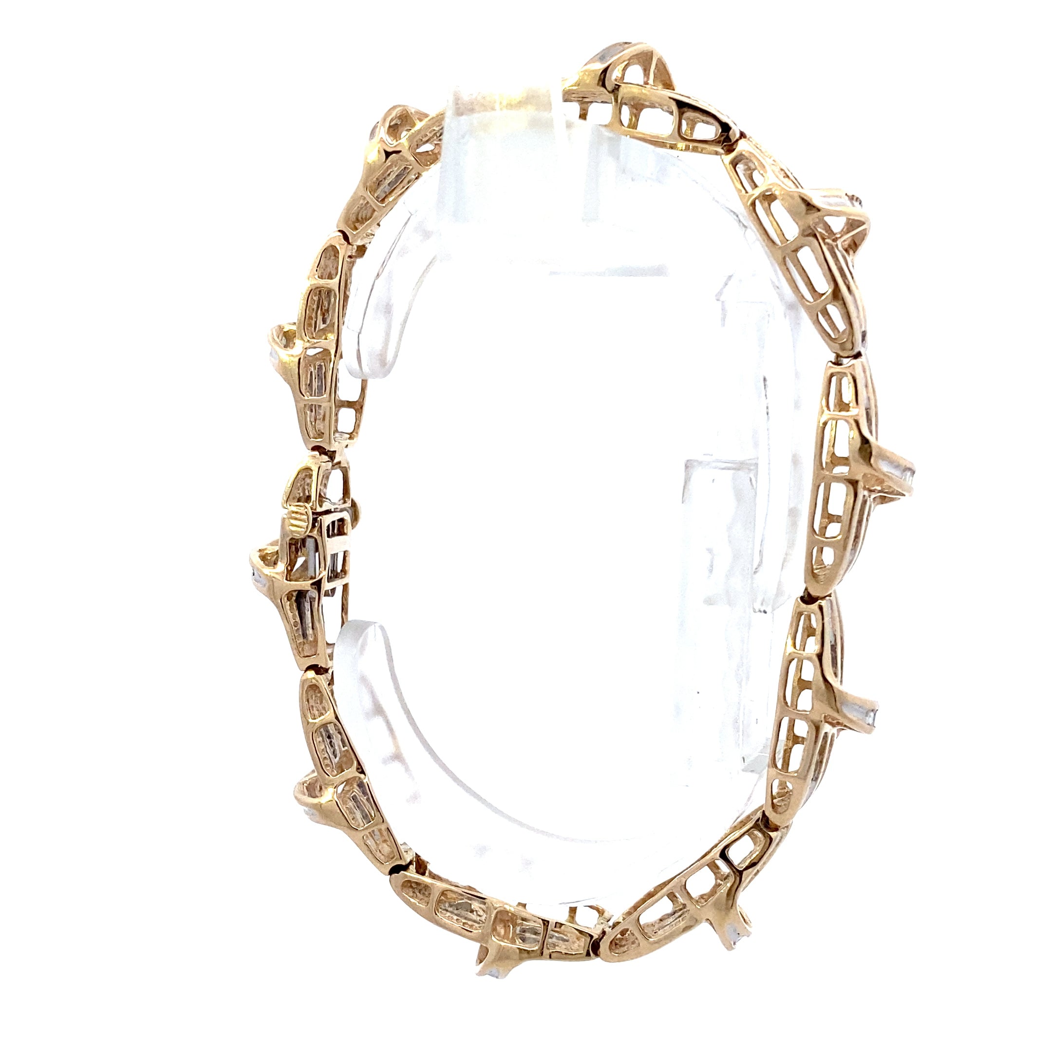 10K Yellow Gold Diamond Bracelet - 1.45ct