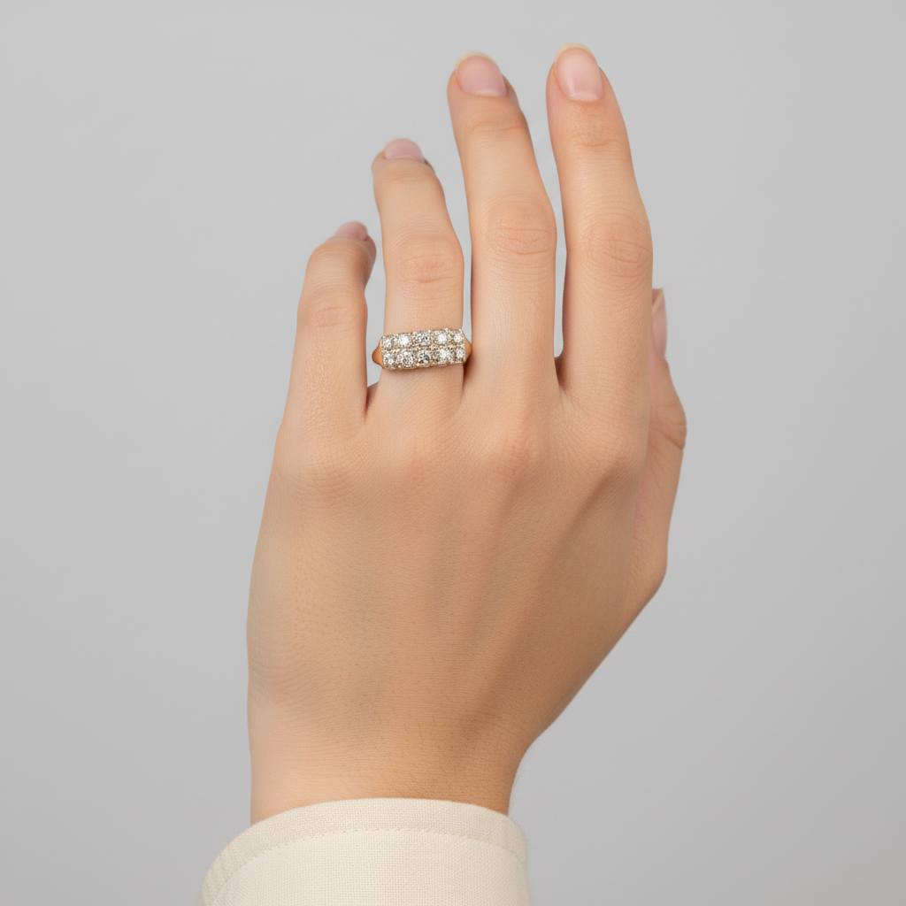 14K Yellow Gold Women's Diamond Ring - 0.30ct