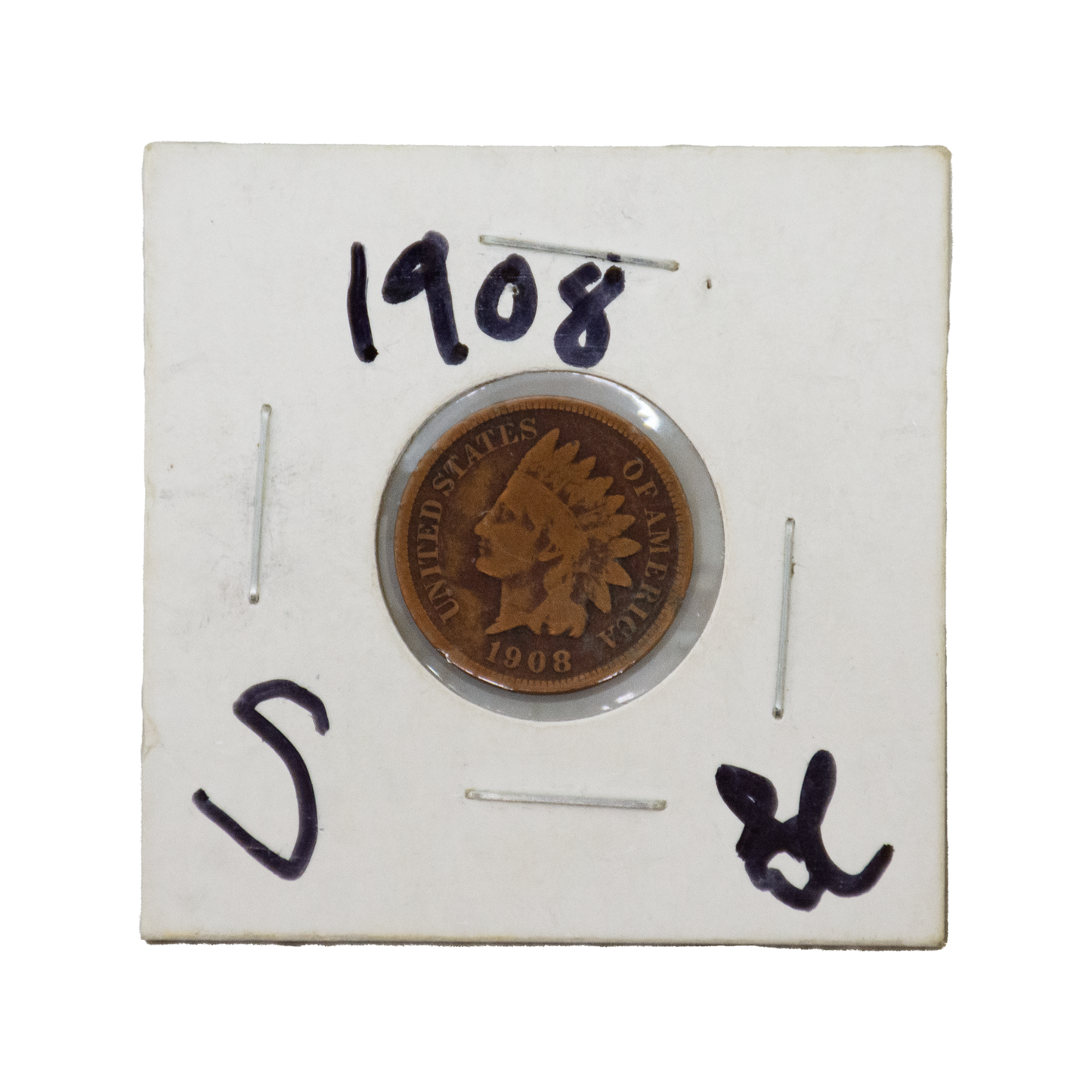 One Cent S Indian Head - 1908