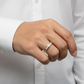 14K Yellow Gold Men's Diamond Ring - 0.50ct