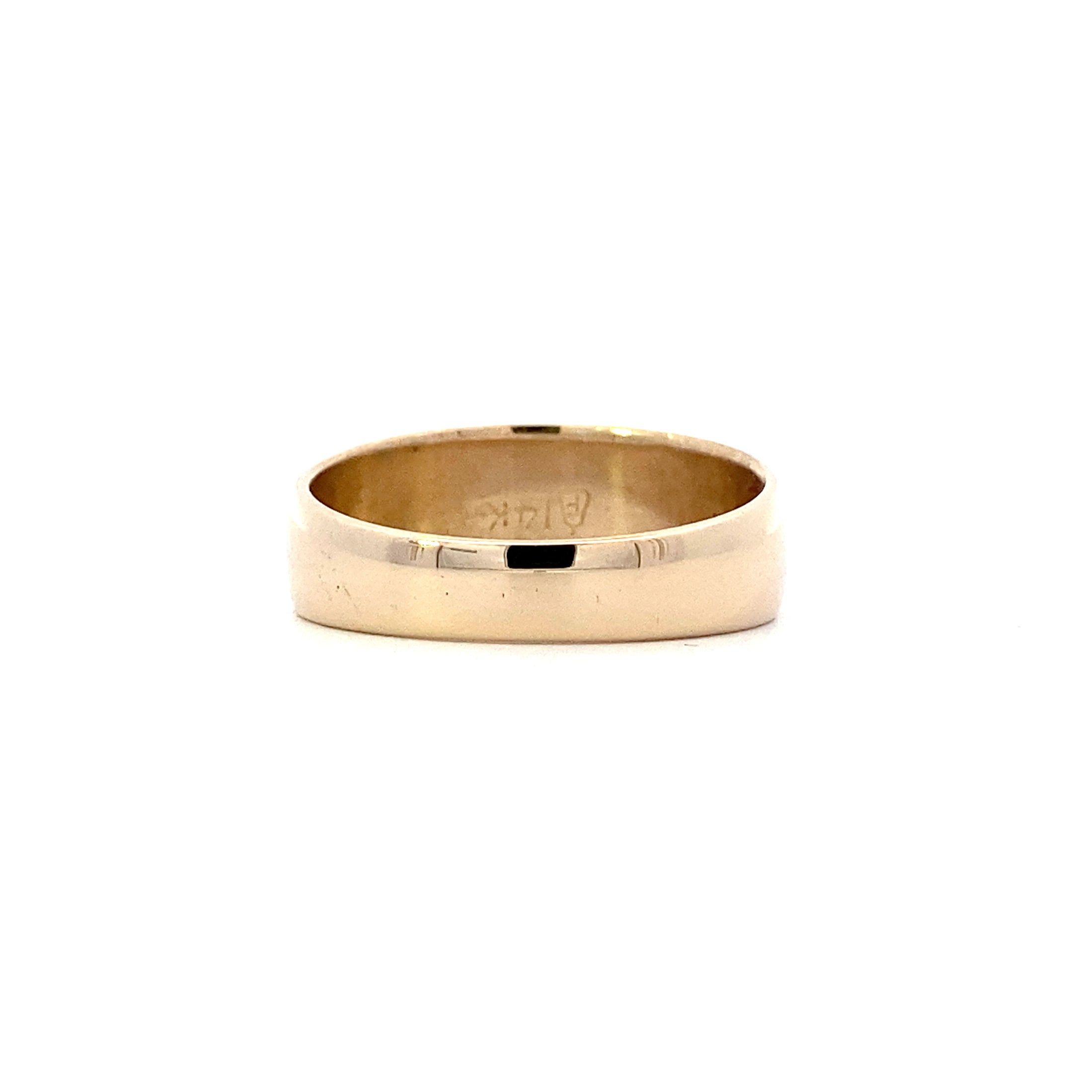 14K Yellow Gold Tapered Band