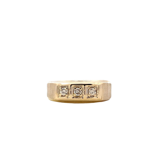 14K Yellow Gold Diamond Ring - 0.25ct