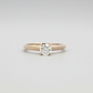 14K White Gold Diamond Solitaire Ring - 0.39ct