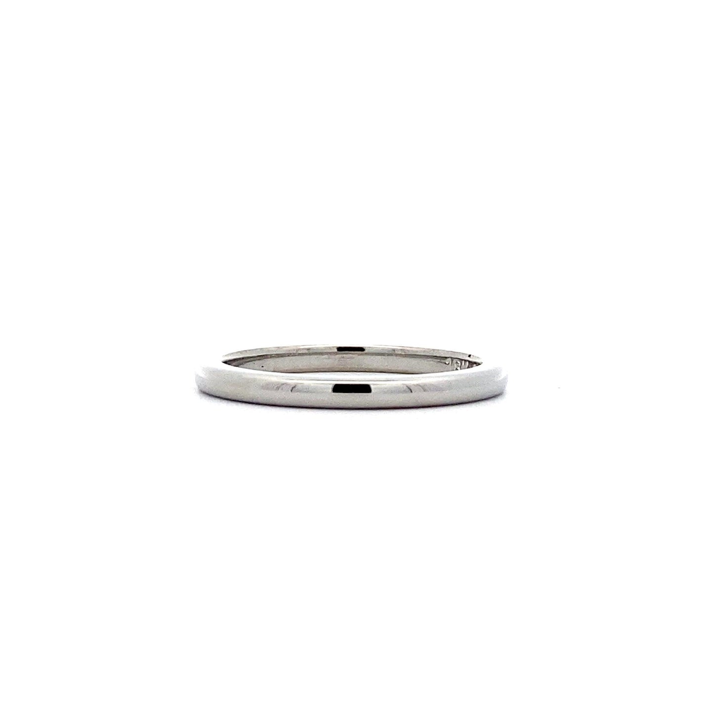 18K White Gold Sohengrin Plain Band