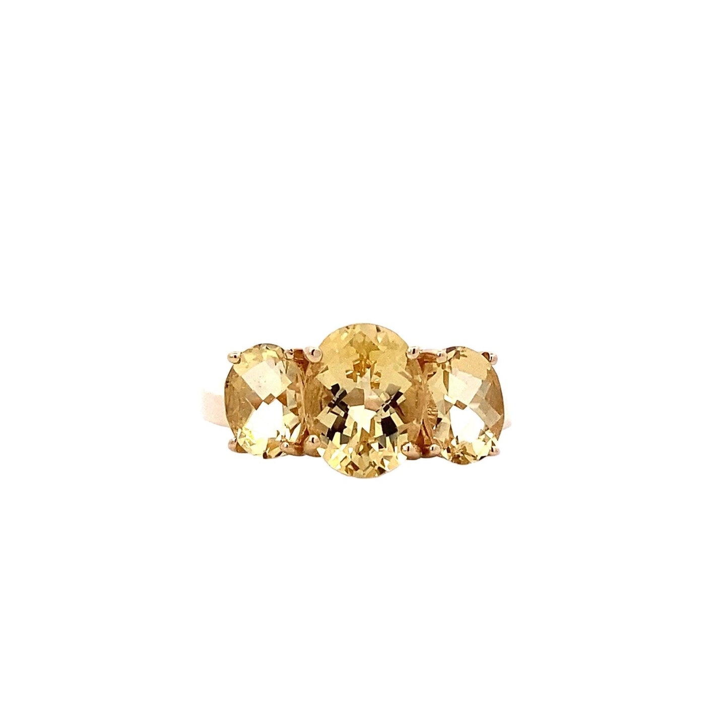 14K Yellow Gold Citrine Women's Ring