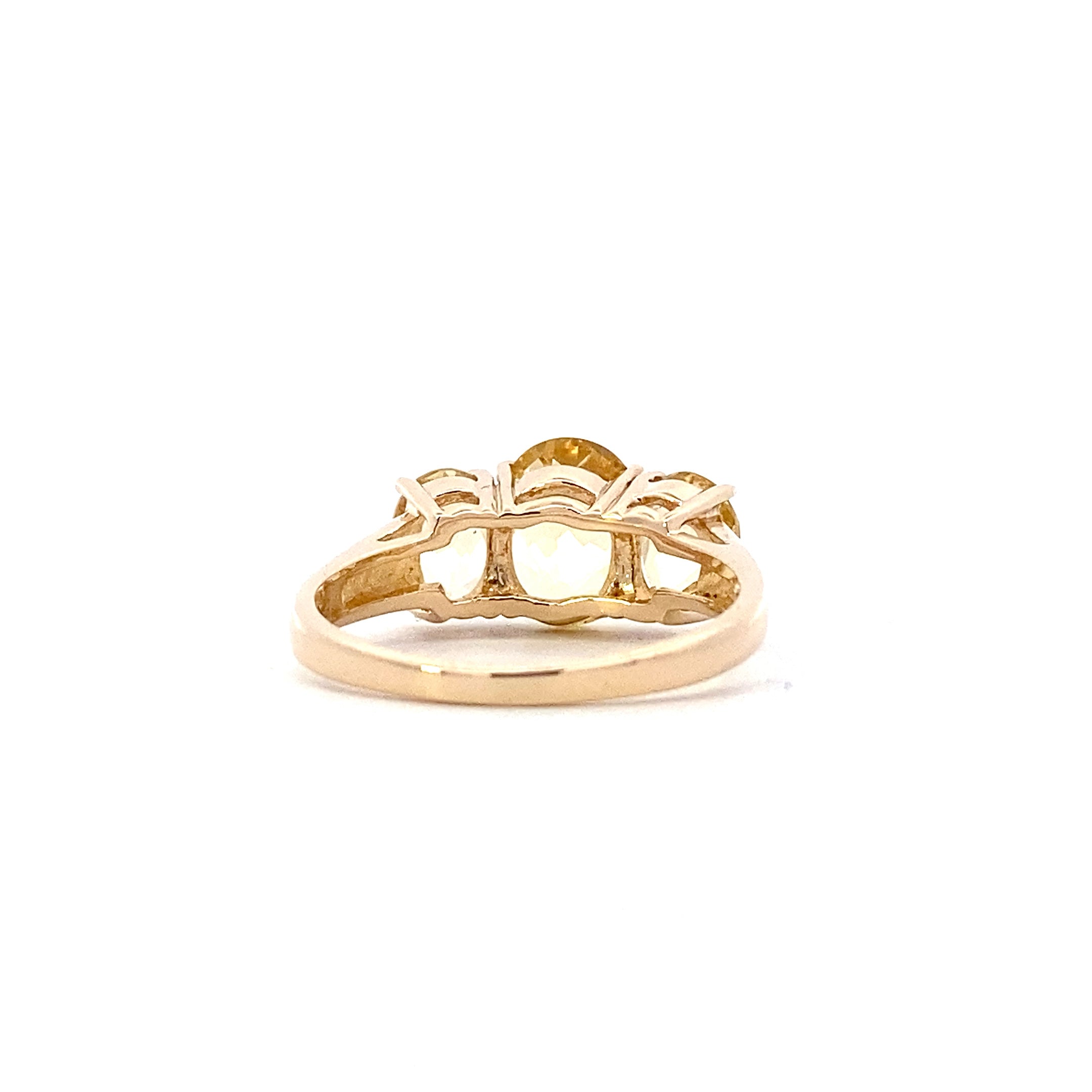 14K Yellow Gold Citrine Women's Ring