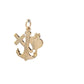 14K Yellow Gold Anchor, Cross & Heart Pendant
