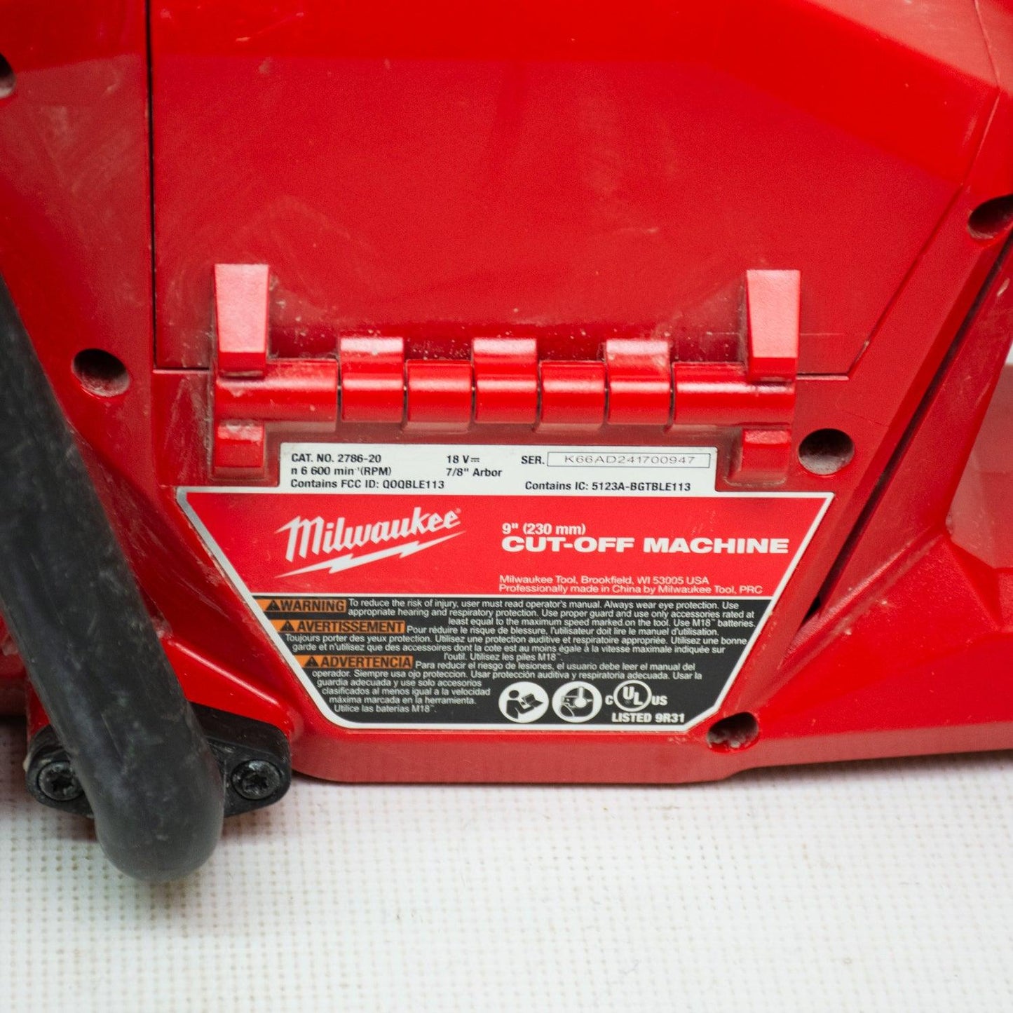 Milwaukee 2786-20 M18 Fuel One-Key Cordless 9in Cut-Off Saw Bundle