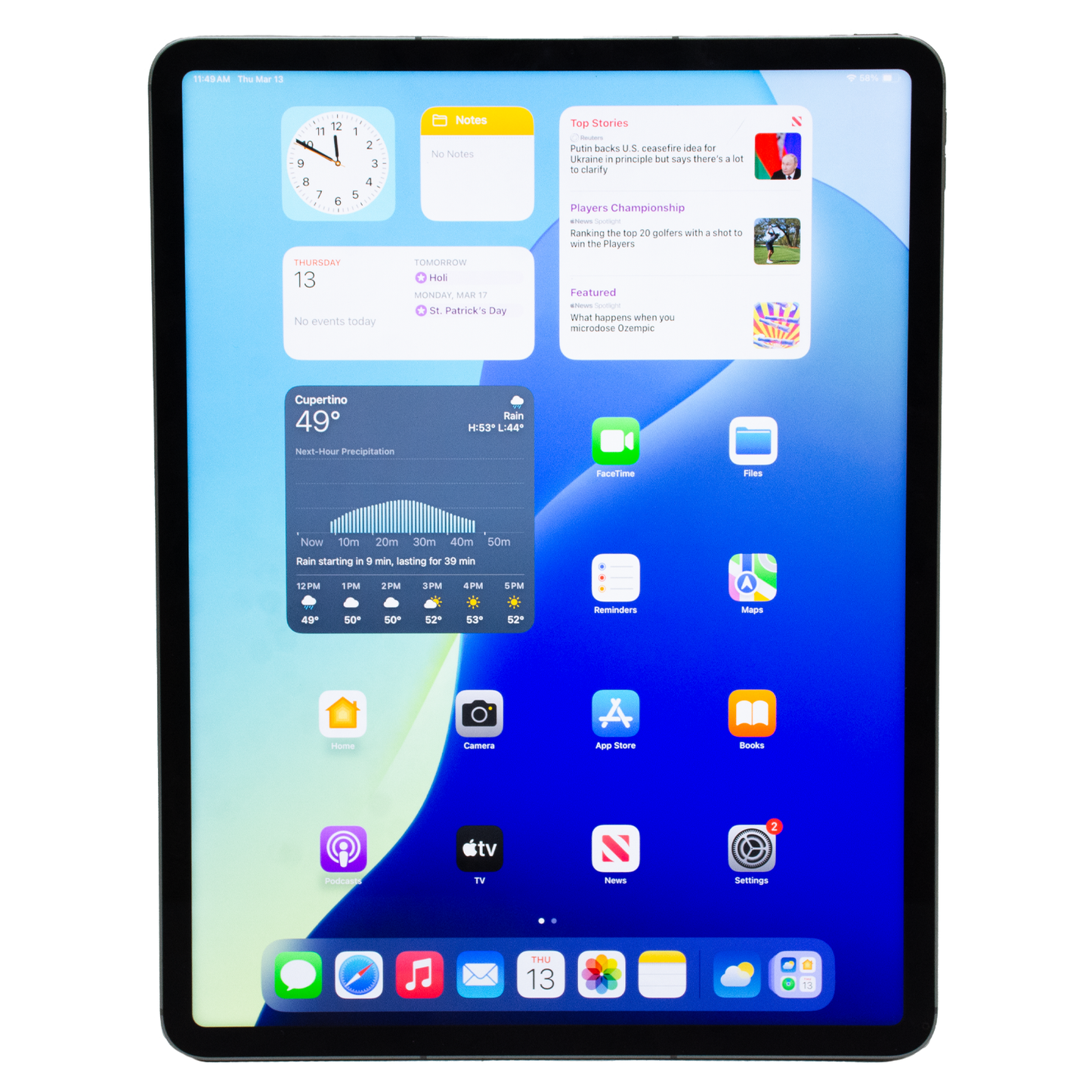 Apple iPad Pro 6th Gen 12.9" A2764 - Space Gray - 256 GB - Wifi/Cellular