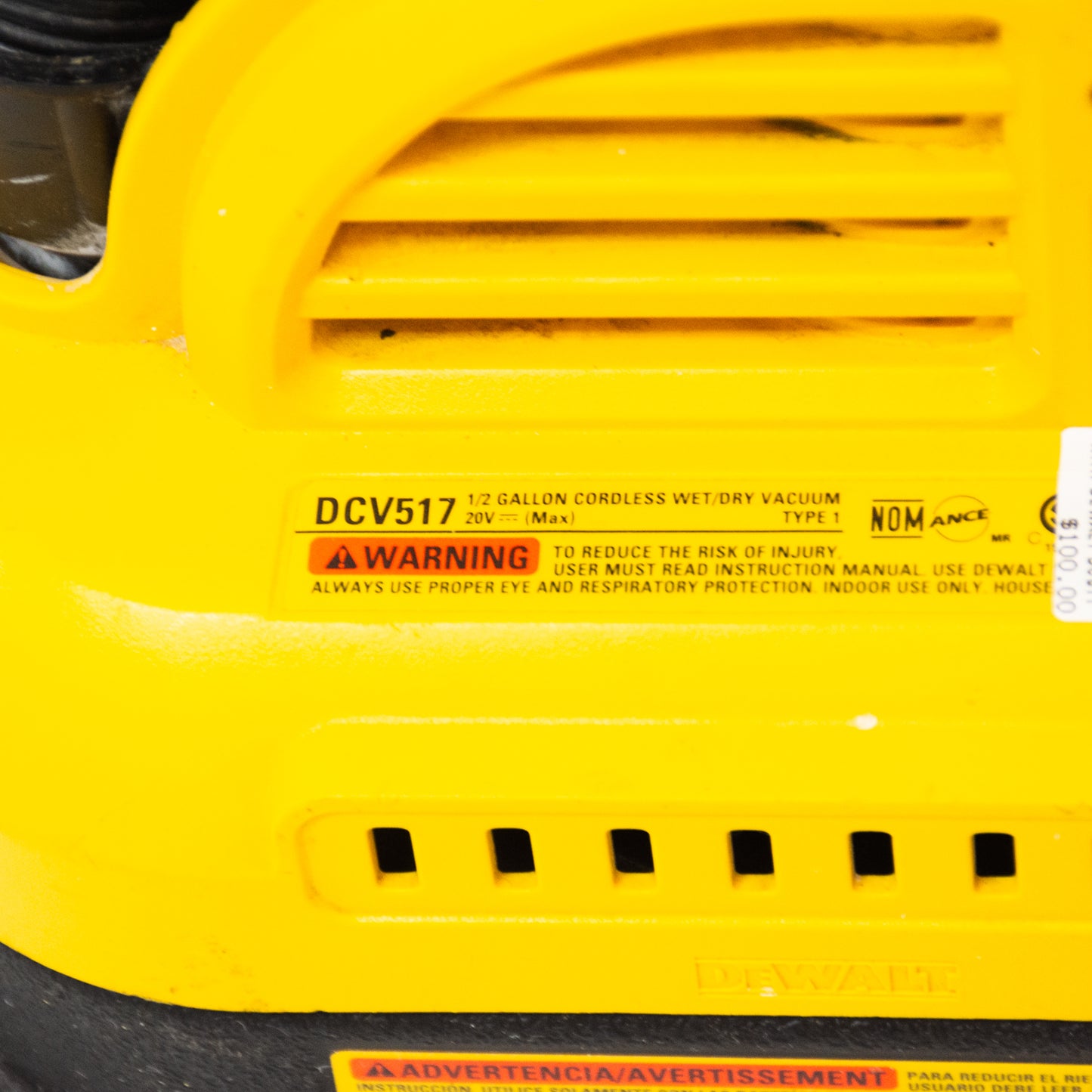 DEWALT DCV517 Dry Vacuum