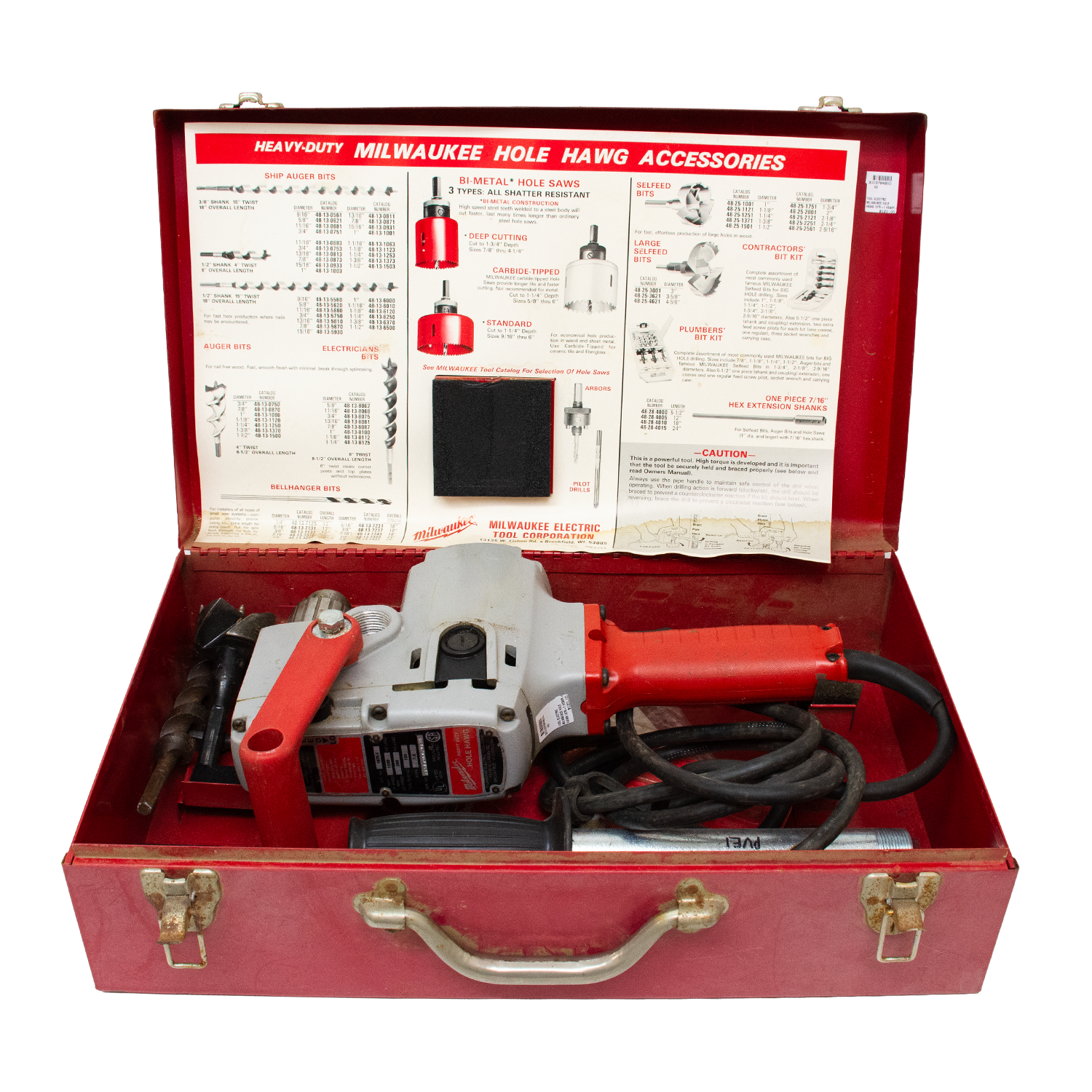 Milwaukee 1675-1 Hole Hawg Heavy Duty 7.5 Amp 1/2