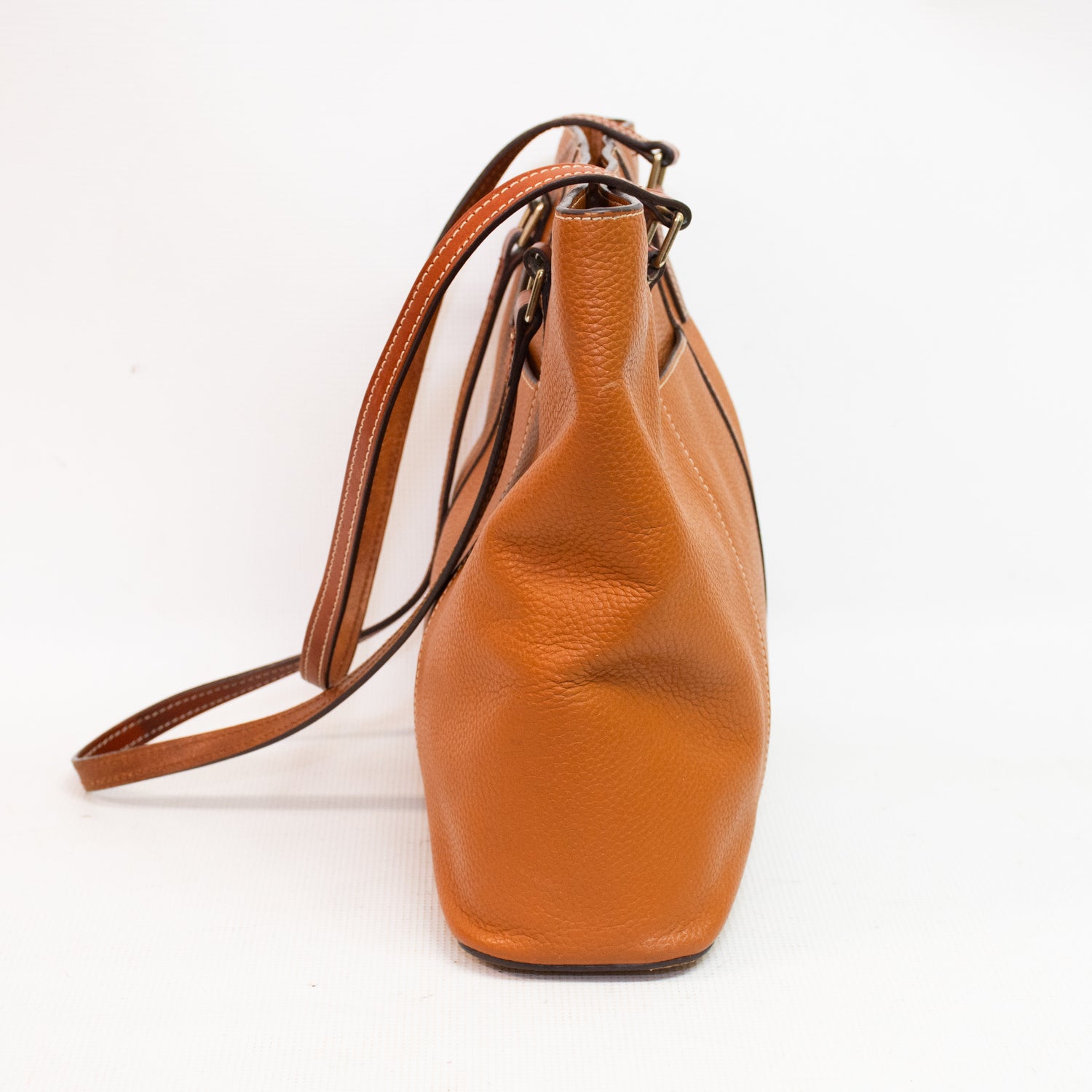 Dooney & Bourke Lexington Shopper Brown Pebble Leather Bag