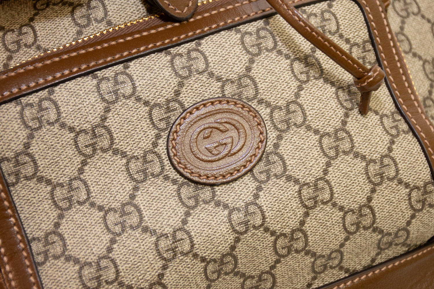 Gucci 674147 Canvas Interlocking GG Supreme Backpack