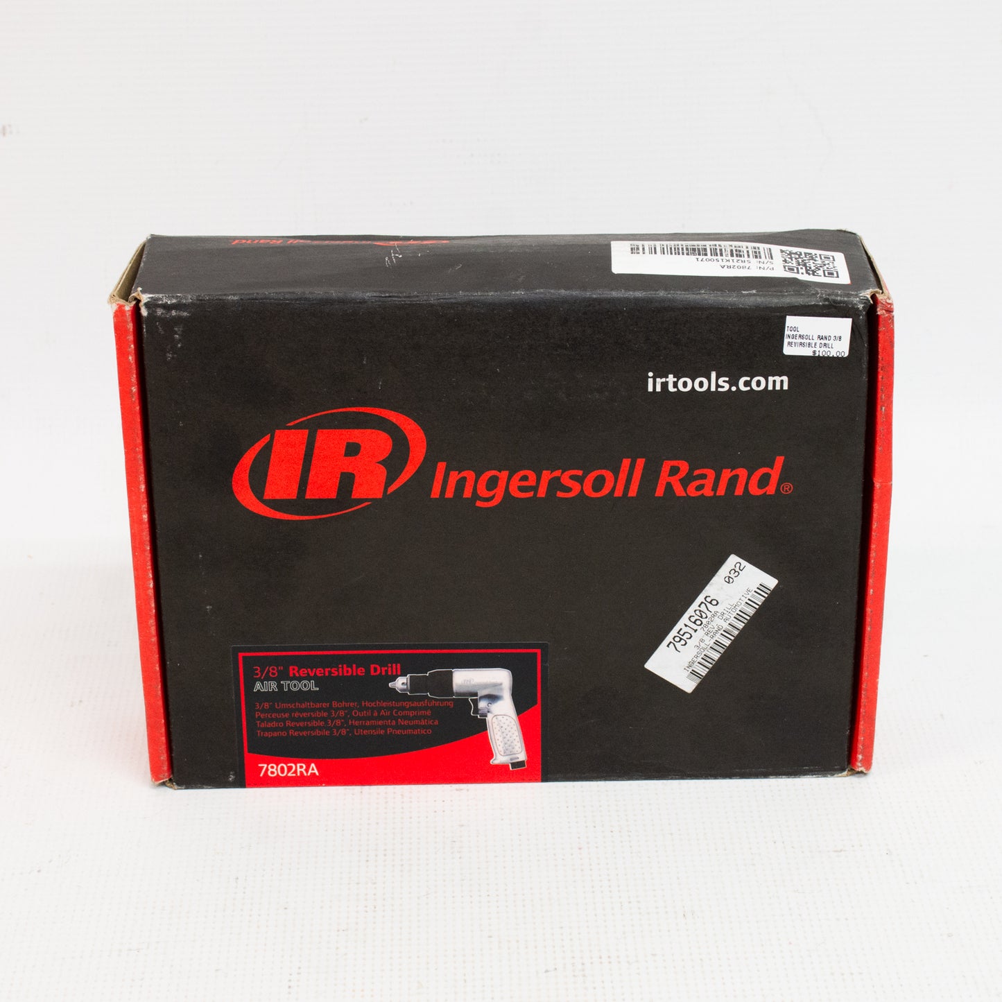 Ingersoll Rand 7803RA 1/2in Pistol Grip Air Drill