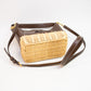 Tory Burch McGraw Wicker Small Hobo Handbag