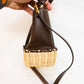Tory Burch McGraw Wicker Small Hobo Handbag