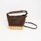 Tory Burch McGraw Wicker Small Hobo Handbag