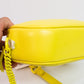 Tory Burch Kira Chevron Camera Bag - Neon Yellow