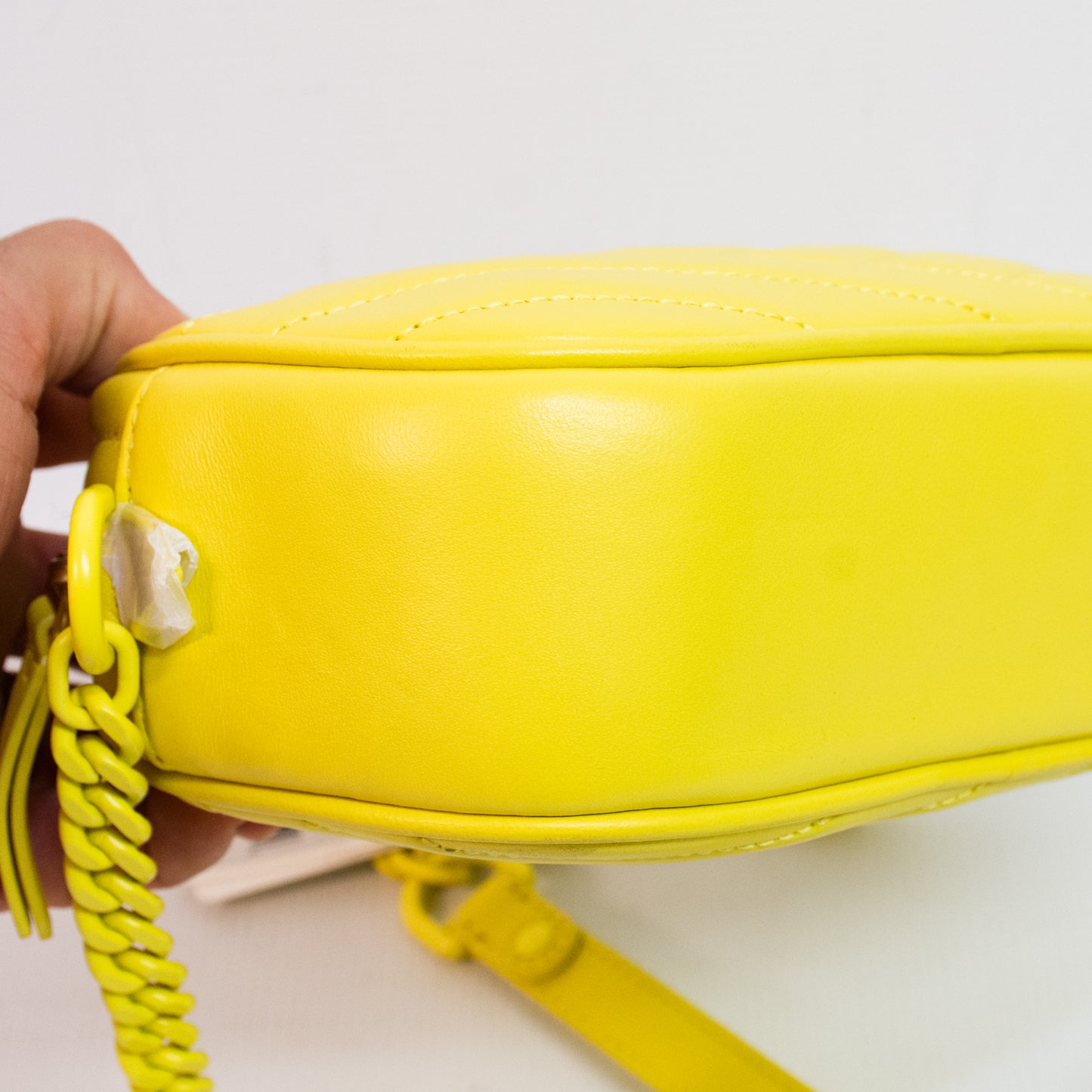 Tory Burch Kira Chevron Camera Bag - Neon Yellow