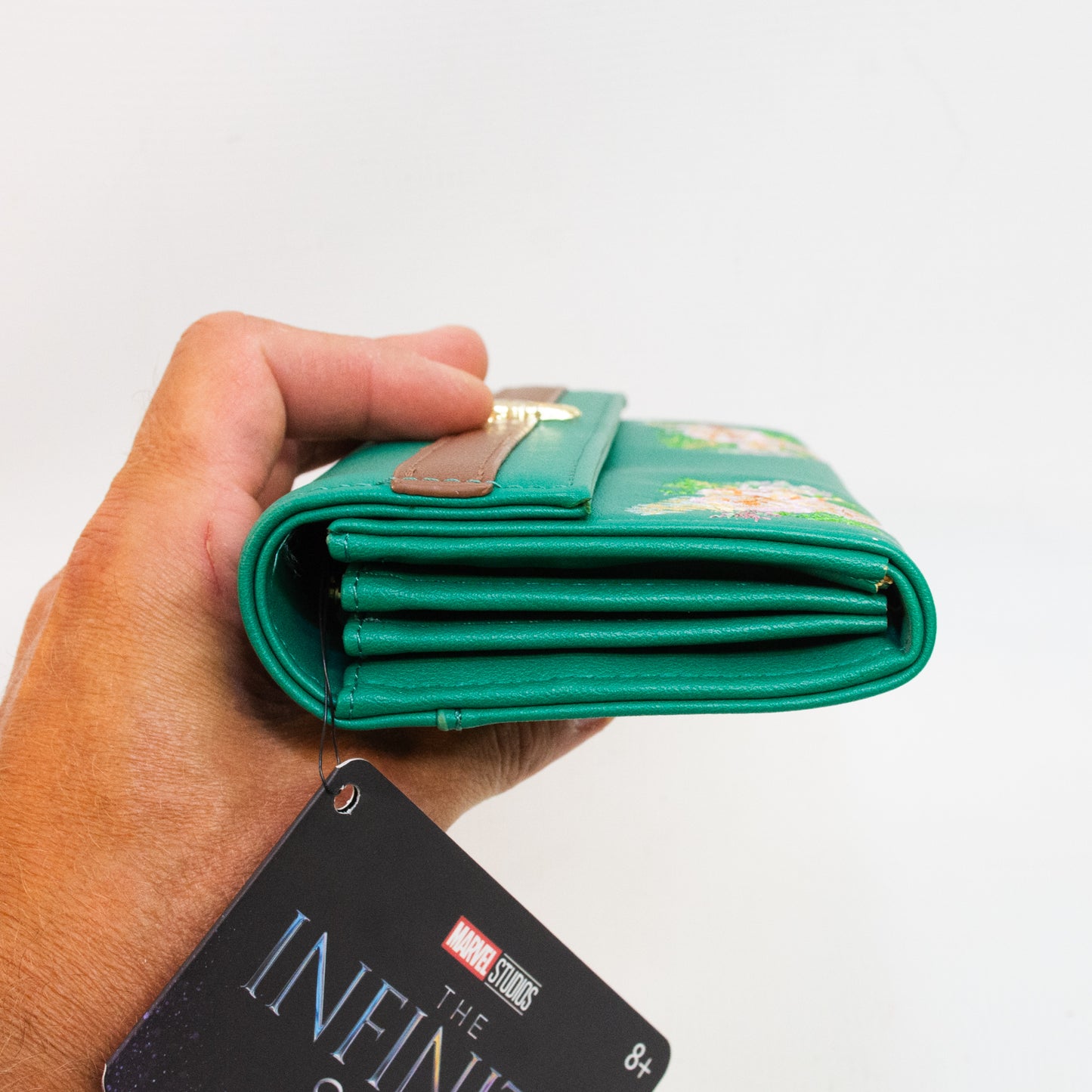 Loungefly The Infinity Saga: Green Loki Floral Backpack & Wallet