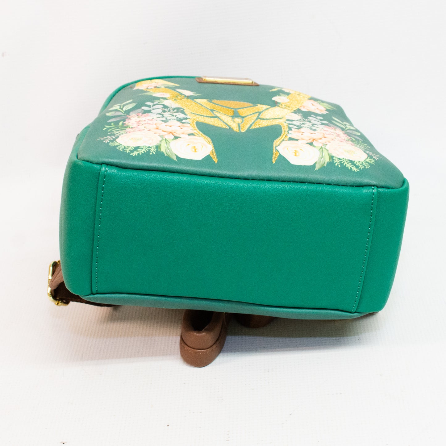 Loungefly The Infinity Saga: Green Loki Floral Backpack & Wallet