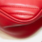 Gucci GG Marmont Red Leather Cross Body Bag - 447632