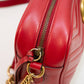 Gucci GG Marmont Red Leather Cross Body Bag - 447632