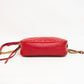 Gucci GG Marmont Red Leather Cross Body Bag - 447632