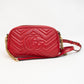 Gucci GG Marmont Red Leather Cross Body Bag - 447632
