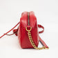 Gucci GG Marmont Red Leather Cross Body Bag - 447632