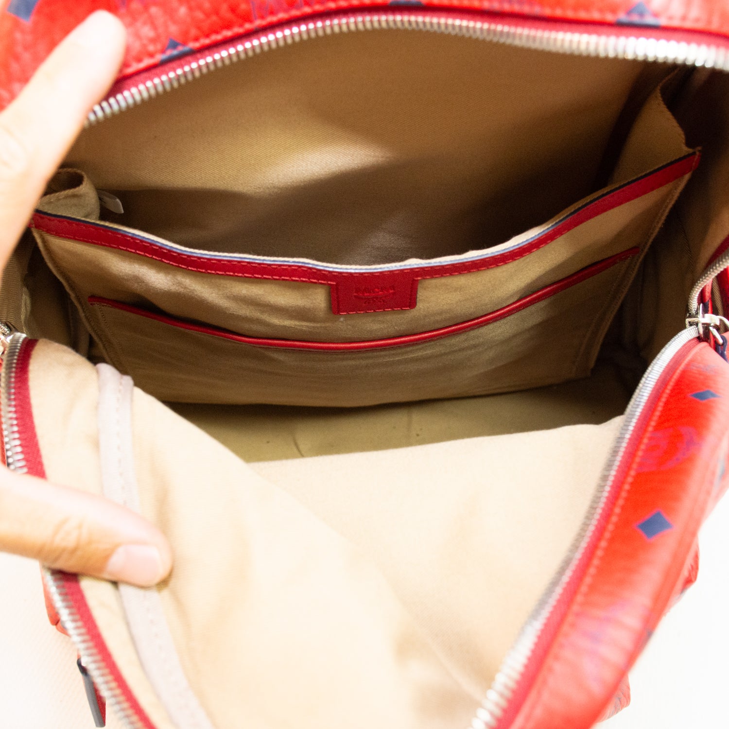 MCM Stark Side Backpack - Red