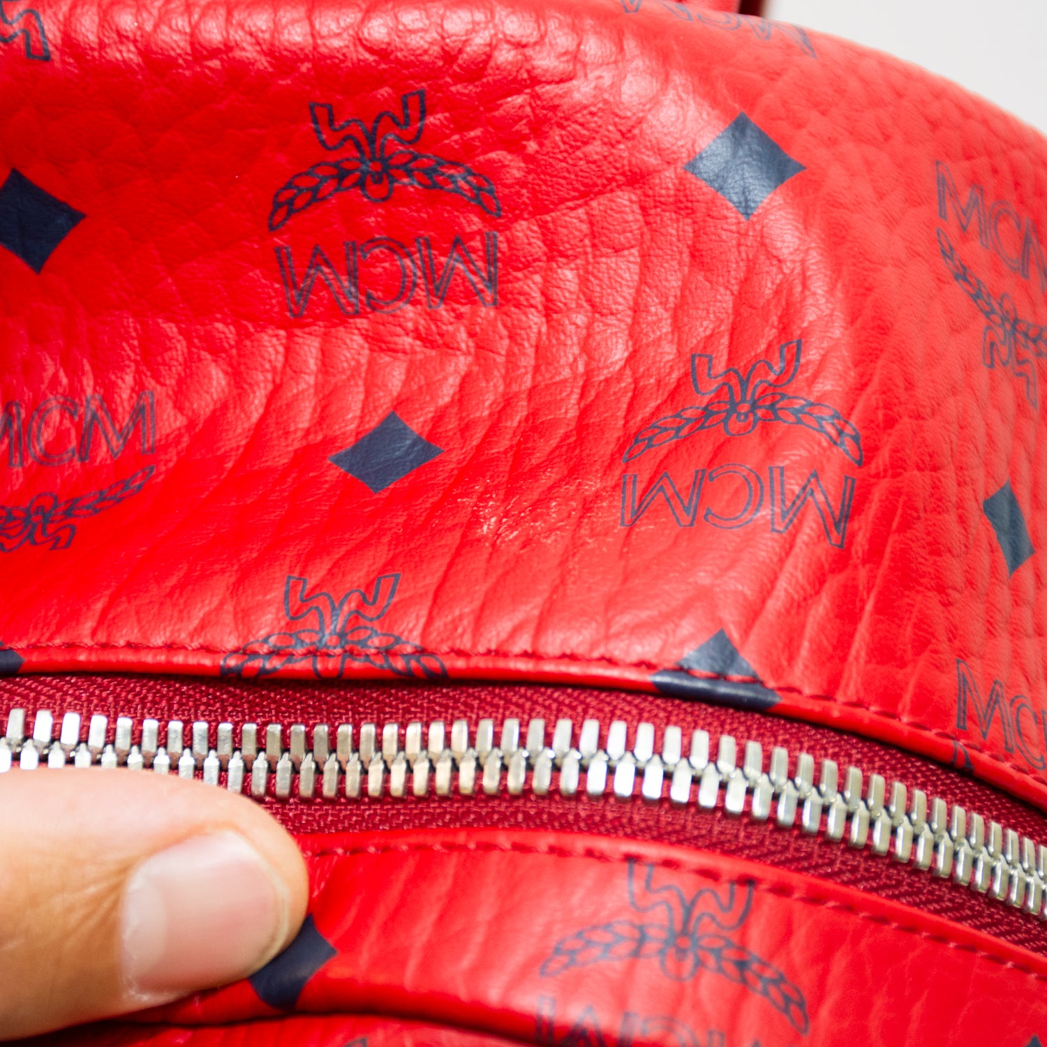MCM Stark Side Backpack - Red