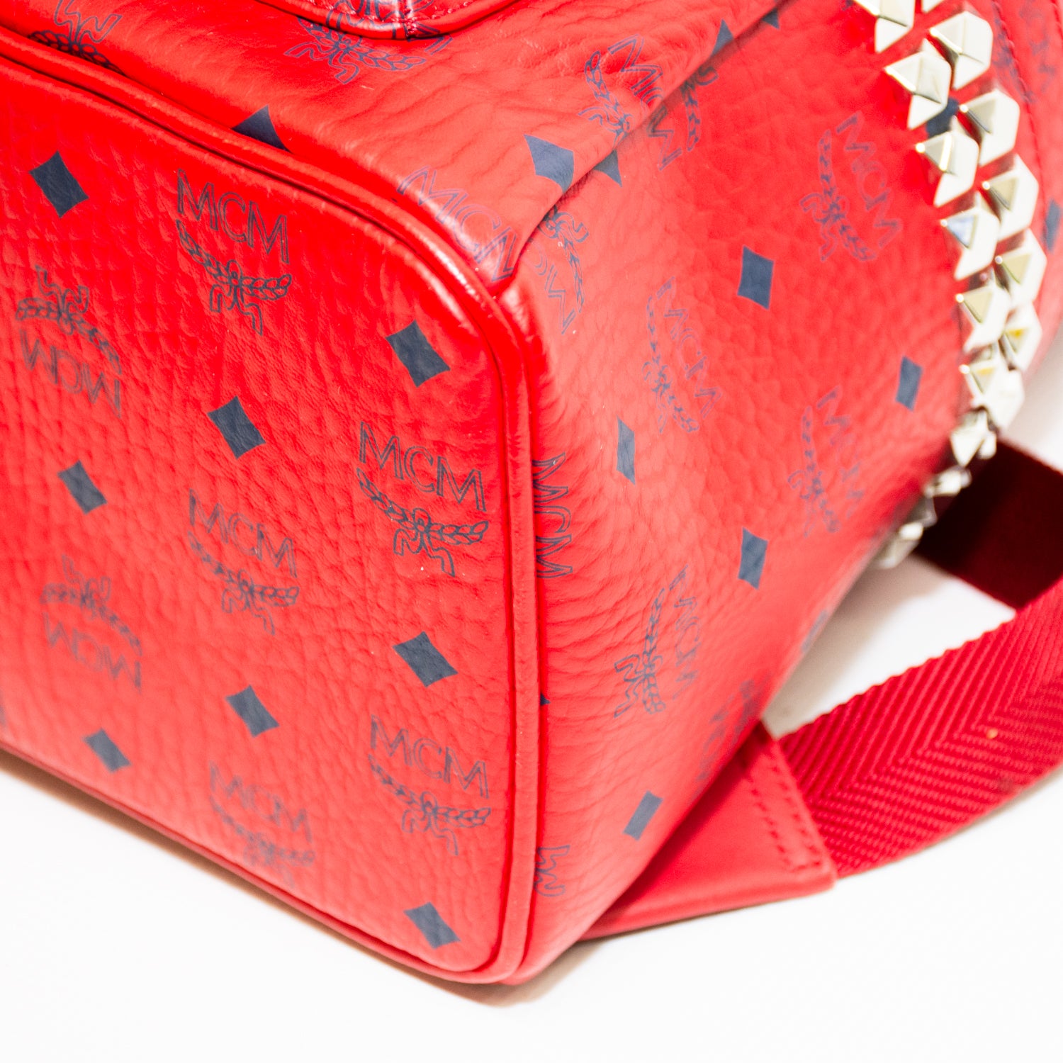 MCM Stark Side Backpack - Red