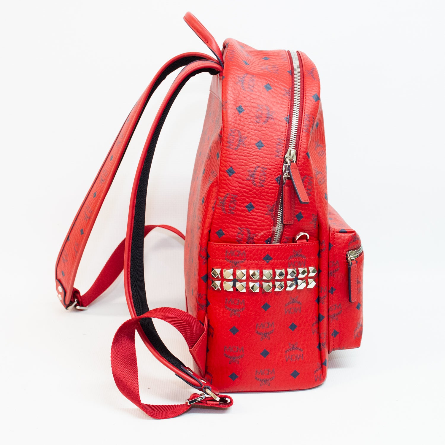 MCM Stark Side Backpack - Red