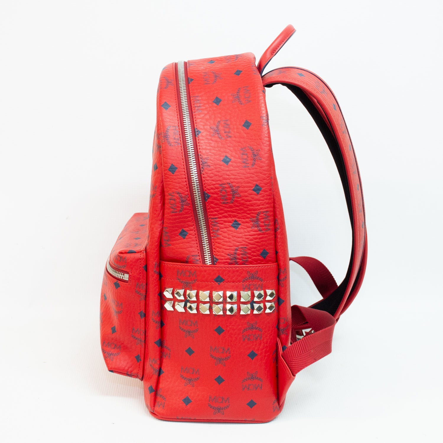 MCM Stark Side Backpack - Red